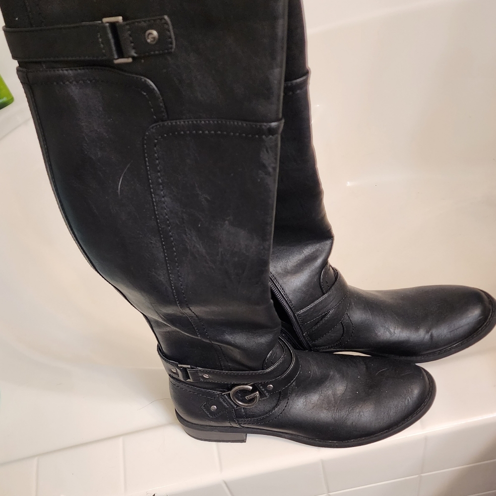 Guess knee high vegan leather boot